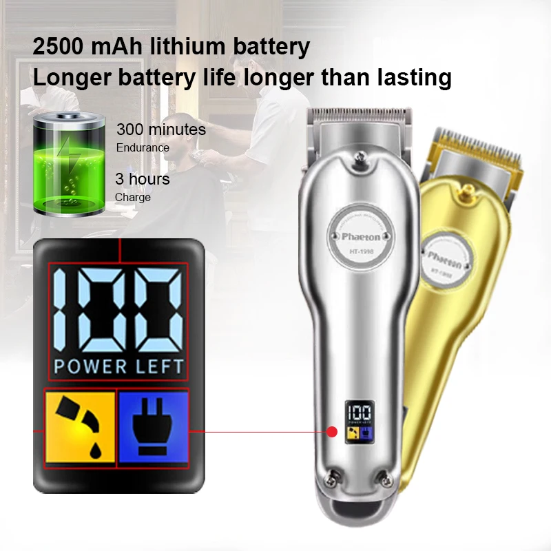 

Oil-head Electric Metal Hair Clippers Set Retro Notch Carving Push Easy To Hold Household Multifunctional Hair Trimmer