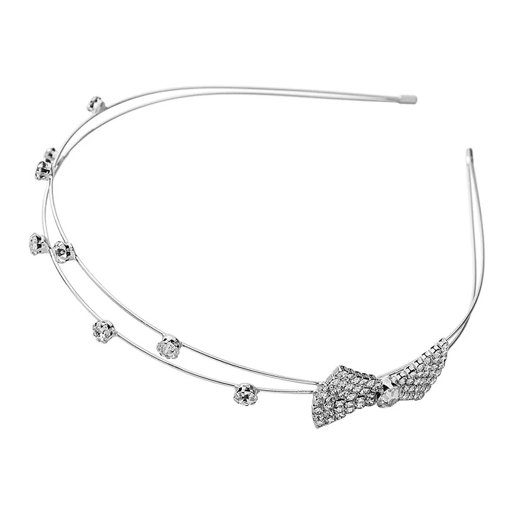 

Crystal Bow Headband Headdress Headpiece Hair Accessory for Girls