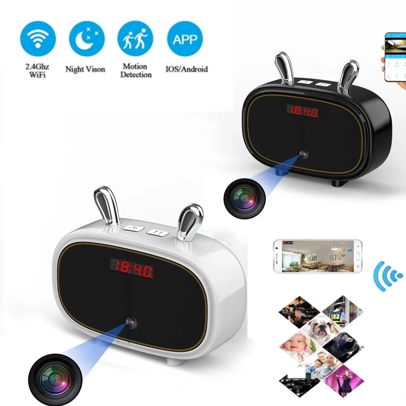 

Домашние беспроводные Часы F11 ipCam с Wi-Fi, мини-тайная камера, ночное видение, обнаружение движения, видеокамера для наблюдения поддержка скрыт...