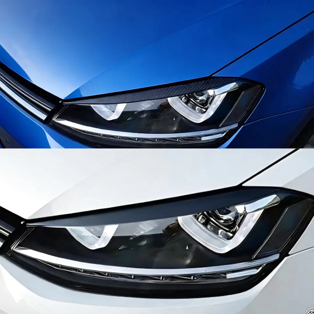 Фото Накладки на фары (реснички) для VW Golf 7 VII GTI GTD R MK7 2013-2017, внешние элементы кузова, тюнинг, аксессуары для стайлинга №2