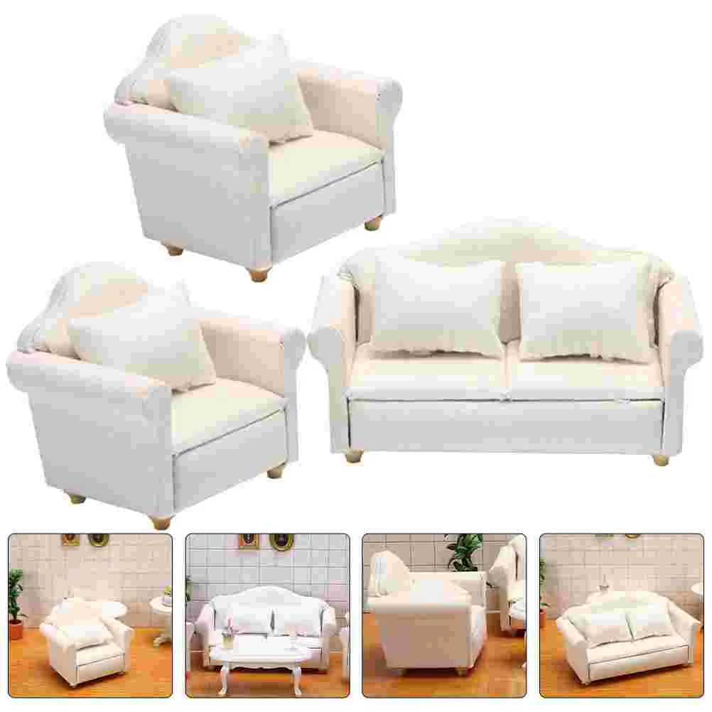 

House Furniture Tiny Accessories Delicate Mini Sofa Accessory Supplies Couch Model