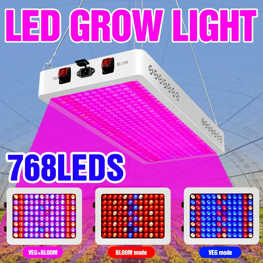 

Светодиодная фитолампа полного спектра для выращивания растений, 2000 Вт, 300 Вт, 4000 Вт, светодиодная гидропонная лампа для выращивания растени...