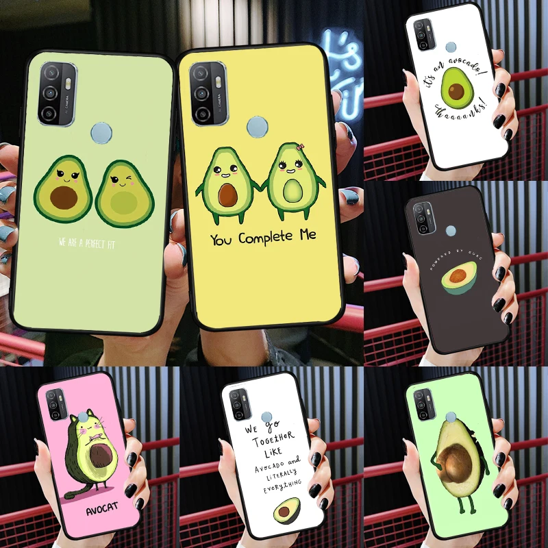 Funny Avocado Quotes Phone Case For OPPO A15 A16 A5 A9 A31 A53 A53S A1K A3S A5S A52 A72 A83 A91 A93 A54 A74 A94