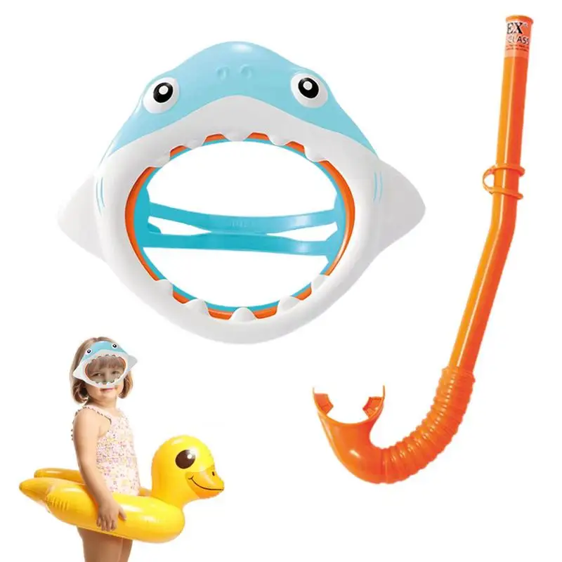

Snorkeling Respiratory Masques Scuba Diving Respirator Masques Waterproof Shark Design Safe Breathing Full Face Anti Fog