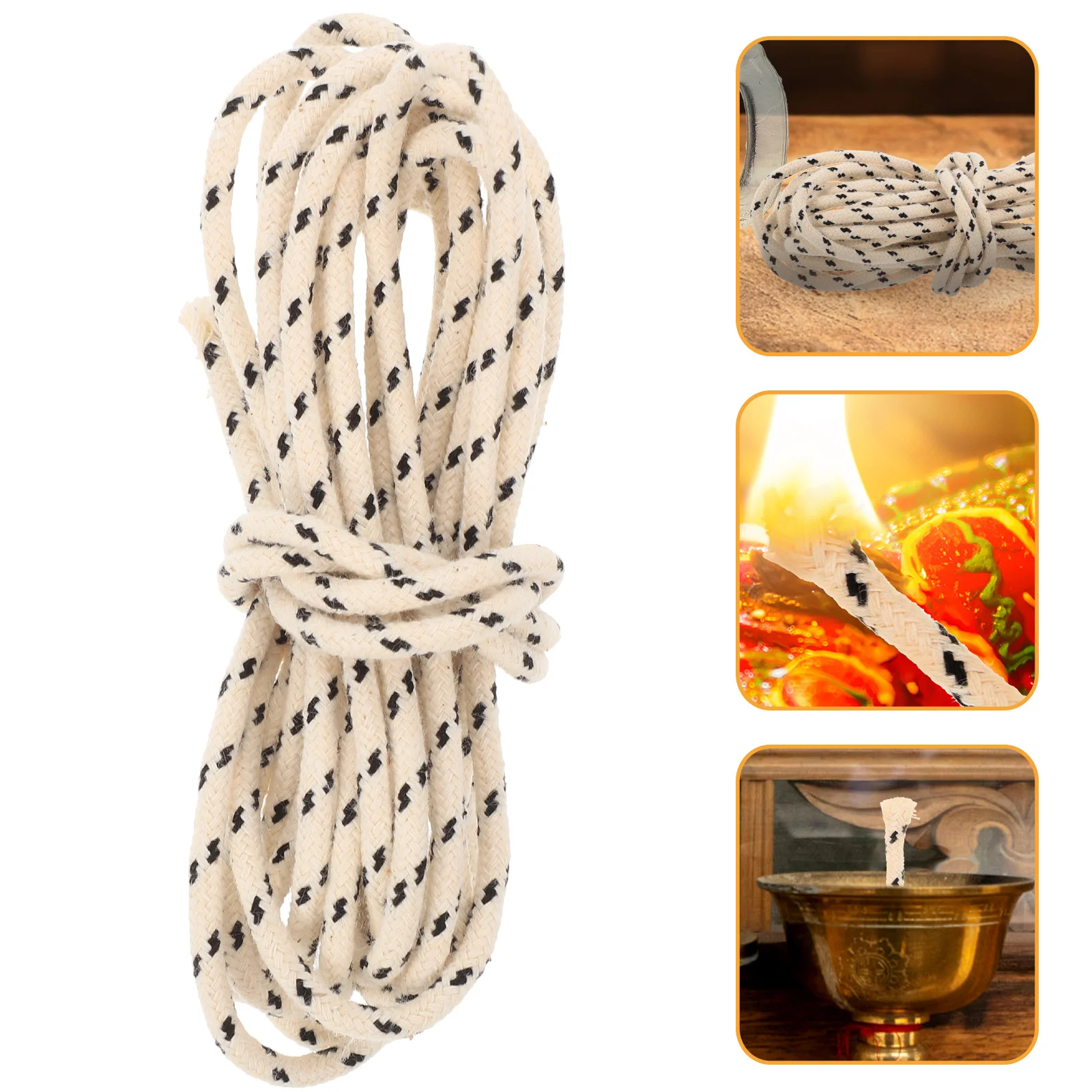 

Oil Lamp Wick Single Kerosene Burner Wicks Cotton Labs Bulk Light DIY Knit Braid Accessories