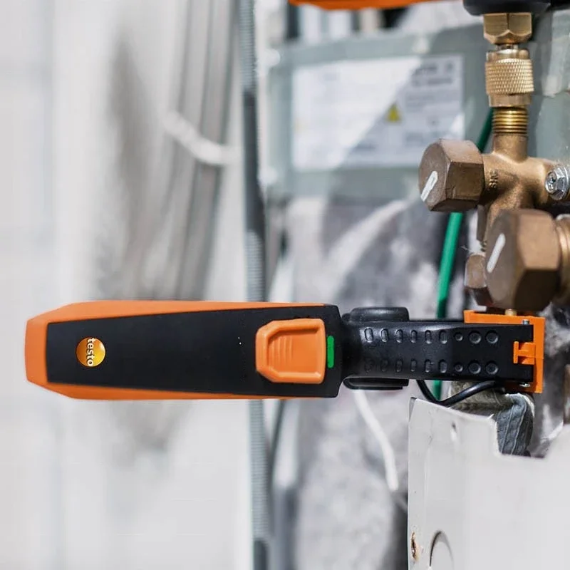 Термометр-зажим 115i работающий с помощью термогигрометра Testo смартфона