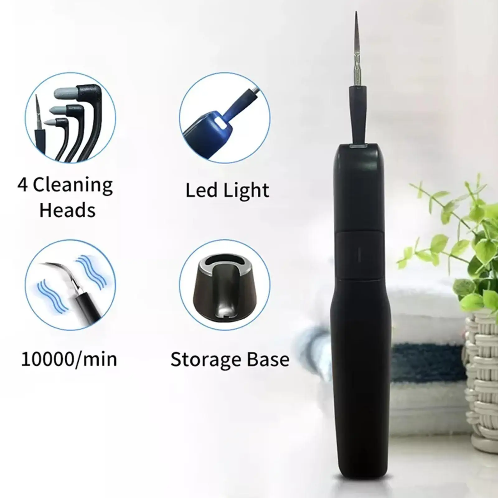 

Electric Dental Scaler Stain Removal Household Tooth Cleaner Tooth Whitening Clean Care Plaque Tartar Tooth Calculus Remove