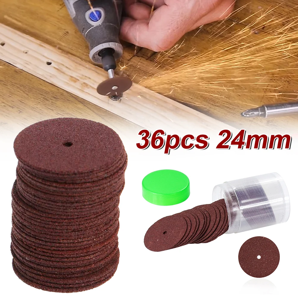 

Режущий диск Dremel, 36 шт., 24 мм, вращающийся инструмент, лезвие для циркулярной пилы, быстрое шлифовальное колесо, абразивный инструмент