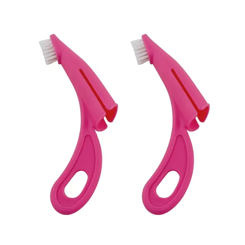 

2022JMT 1PCs Pet Finger Toothbrush Teddy Dog Brush Bad Breath Tartar Teeth Tool Dog Cat Cleaning Supplies 2 Colors Dog Toothbrus