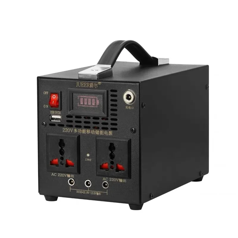 

Solar Charging Lithium Battery 500W 1000W 220V Correction Wave Laptop TV Mobile Camping Portable Power Bank