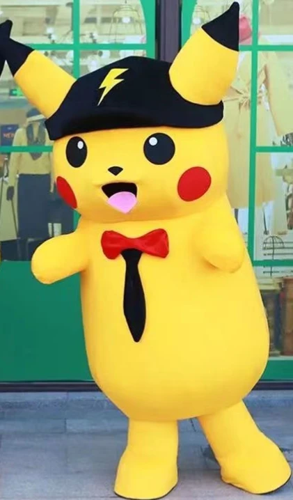 MINISO высокое качество желтого цвета яркий костюм искусственный рекламная