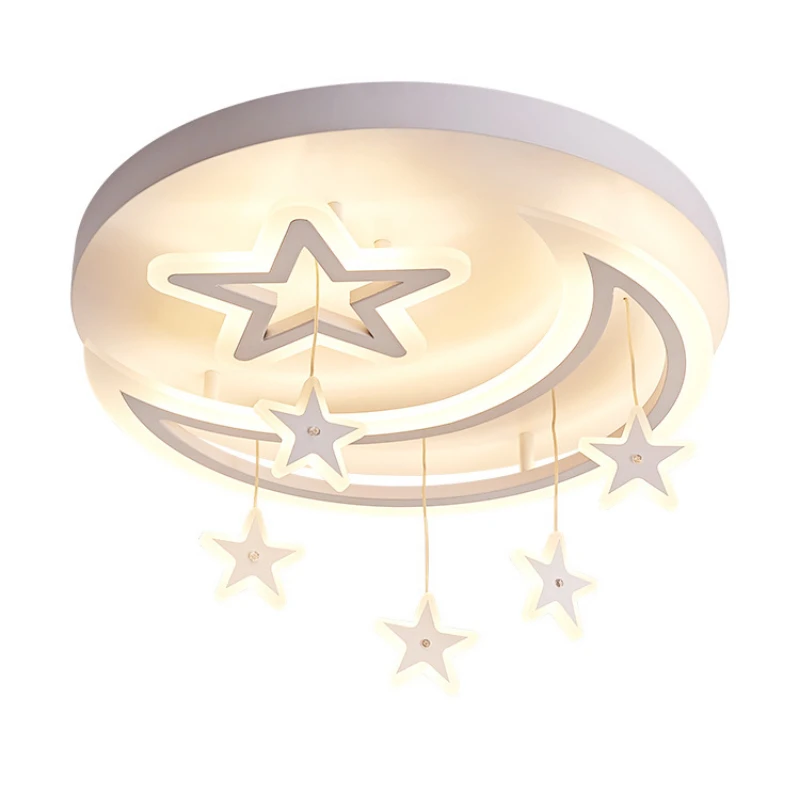 

Nordic Star Pendant LED Light Children's Room Bedroom Study Light Simple Modern Creative Moon Ceiling Light Living Room Lighting