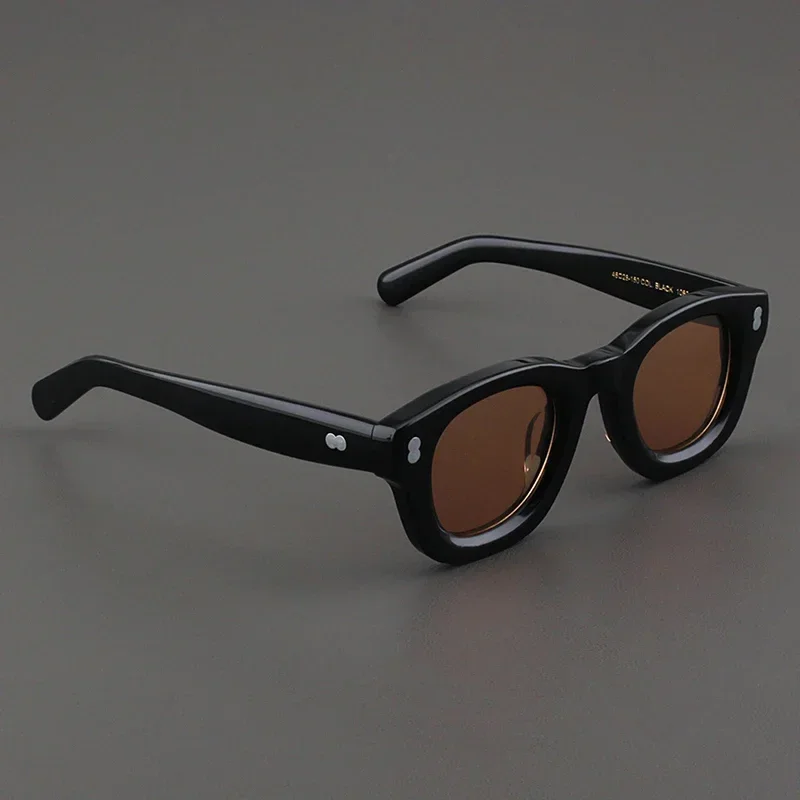 Солнечные очки 2024Men модные роскошные брендовые ретро высокого качества толстые