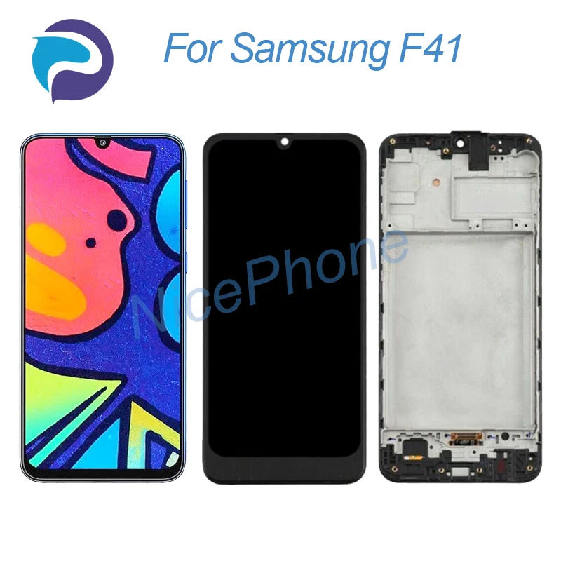 Для Samsung F41 ЖК-экран + сенсорный дигитайзер 2340*1080 SM-F415F/DS SM-F415F экран ЖК-дисплей