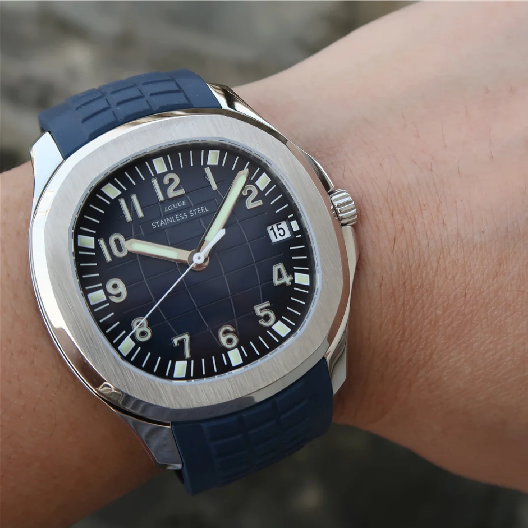 

Best Selling Products Wristwatch For Men Steel Japan Chronograph Quartz Watch Top Brand Luxury PP Rubber Strap Relogio Masculino