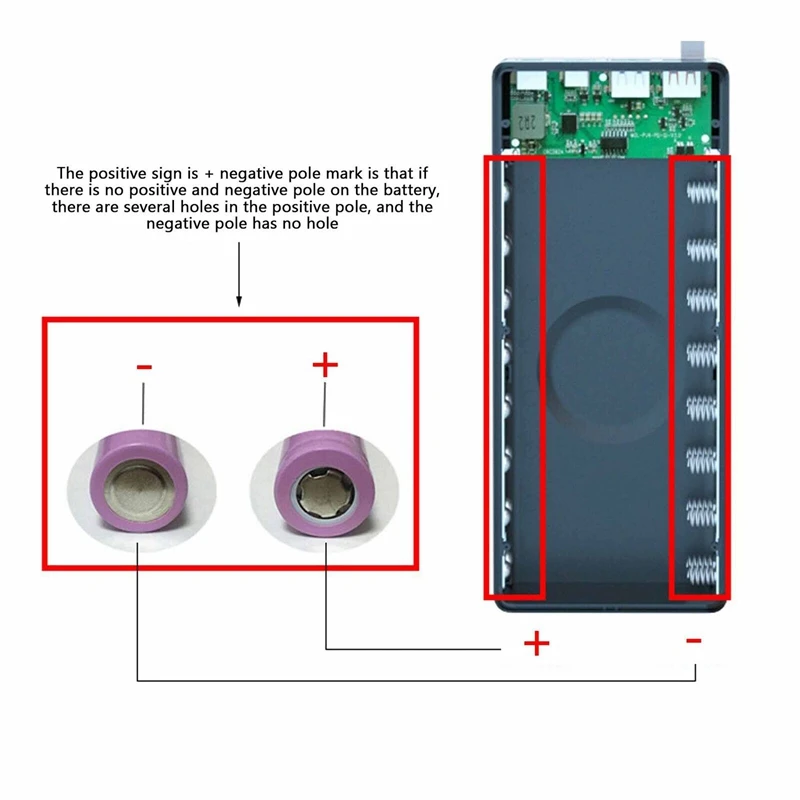 

Detachable DIY 16x18650 Battery Power Bank Case USB Shell Charger Box