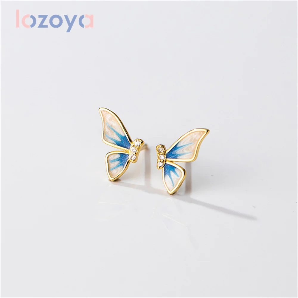 

Женские серьги с крыльями бабочки Lozoya, из серебра 925 пробы с фианитами