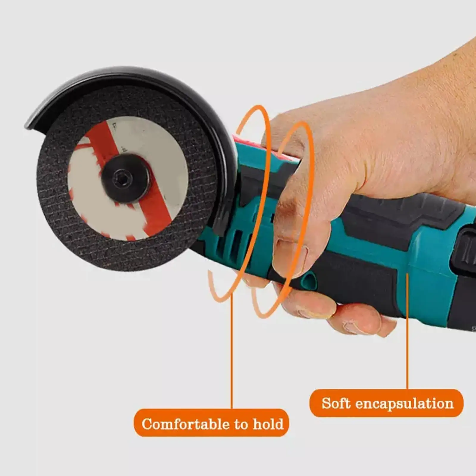 

19500rpm 12V Portable Angle Grinder With Rechargeable Lithium Battery Cordless Polishing Machine Diamond Cutting Power Tool