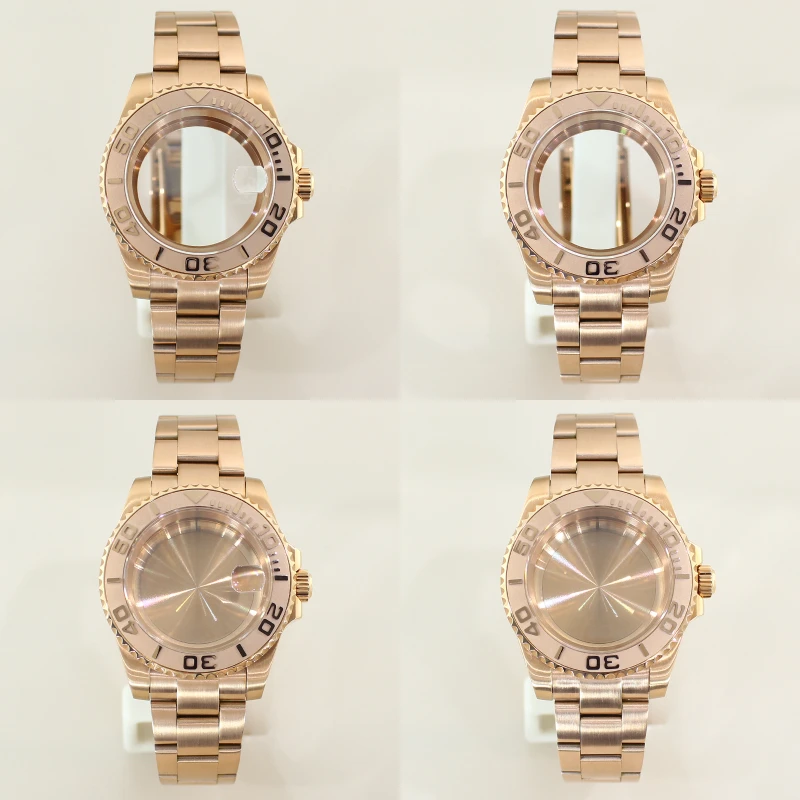 Feiyashi 40 мм корпус для часов из розового золота браслет Yacht-Master Seiko NH35 NH36 Miyota 8215 ETA2824