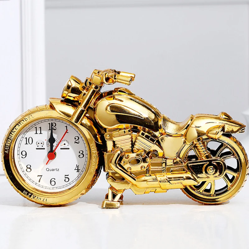 

Daily Necessities Alarm Clock New Motorcycle Alarm Clock Fashion Personality Creative Alarm Clock Student Home Bedside Clock