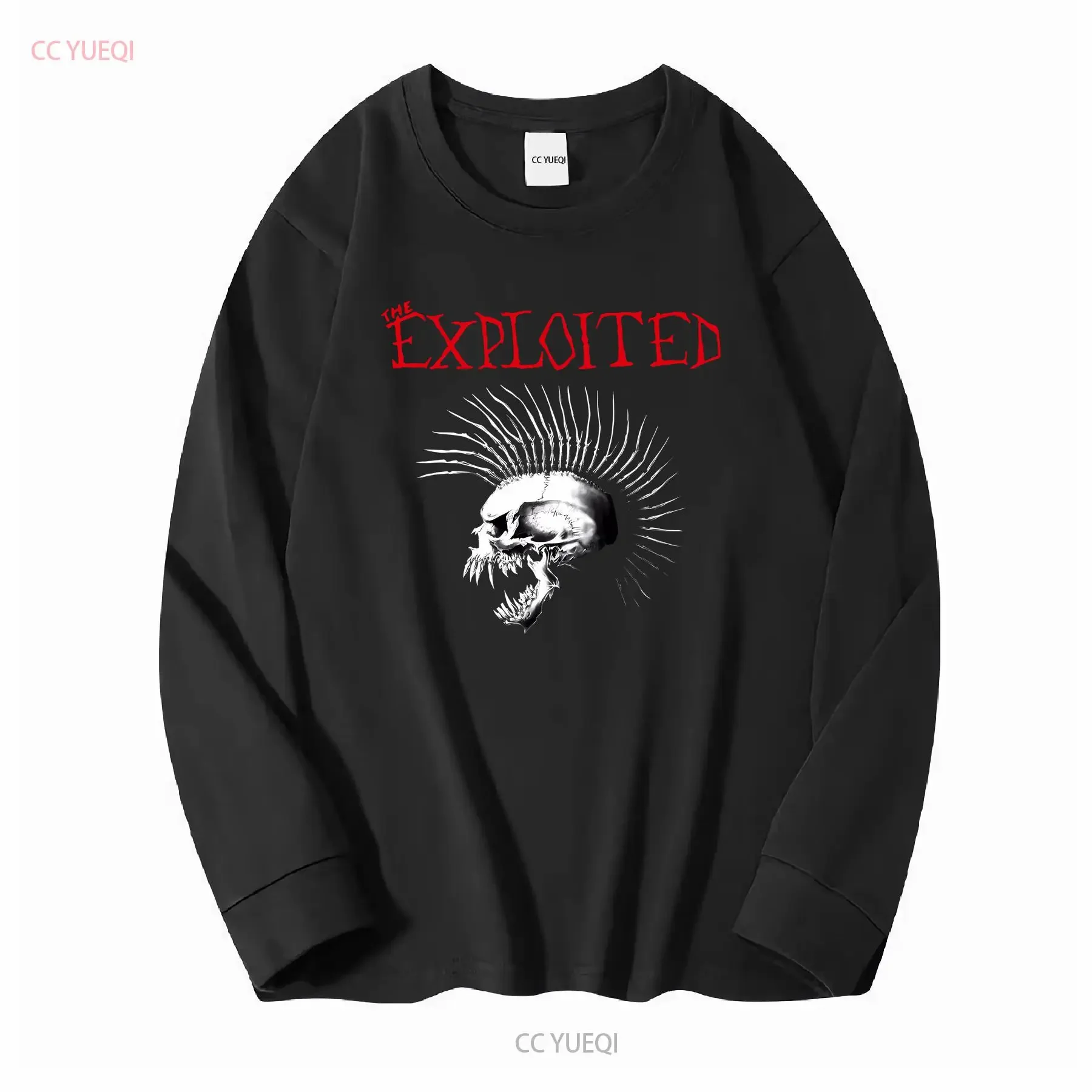 Фото Футболка The Exploited Beat Bastards, ОФИЦИАЛЬНАЯ винтажная футболка с эффектом потертости, повседневный графический топ для ежедневной носки, дышащий и удобный. №2