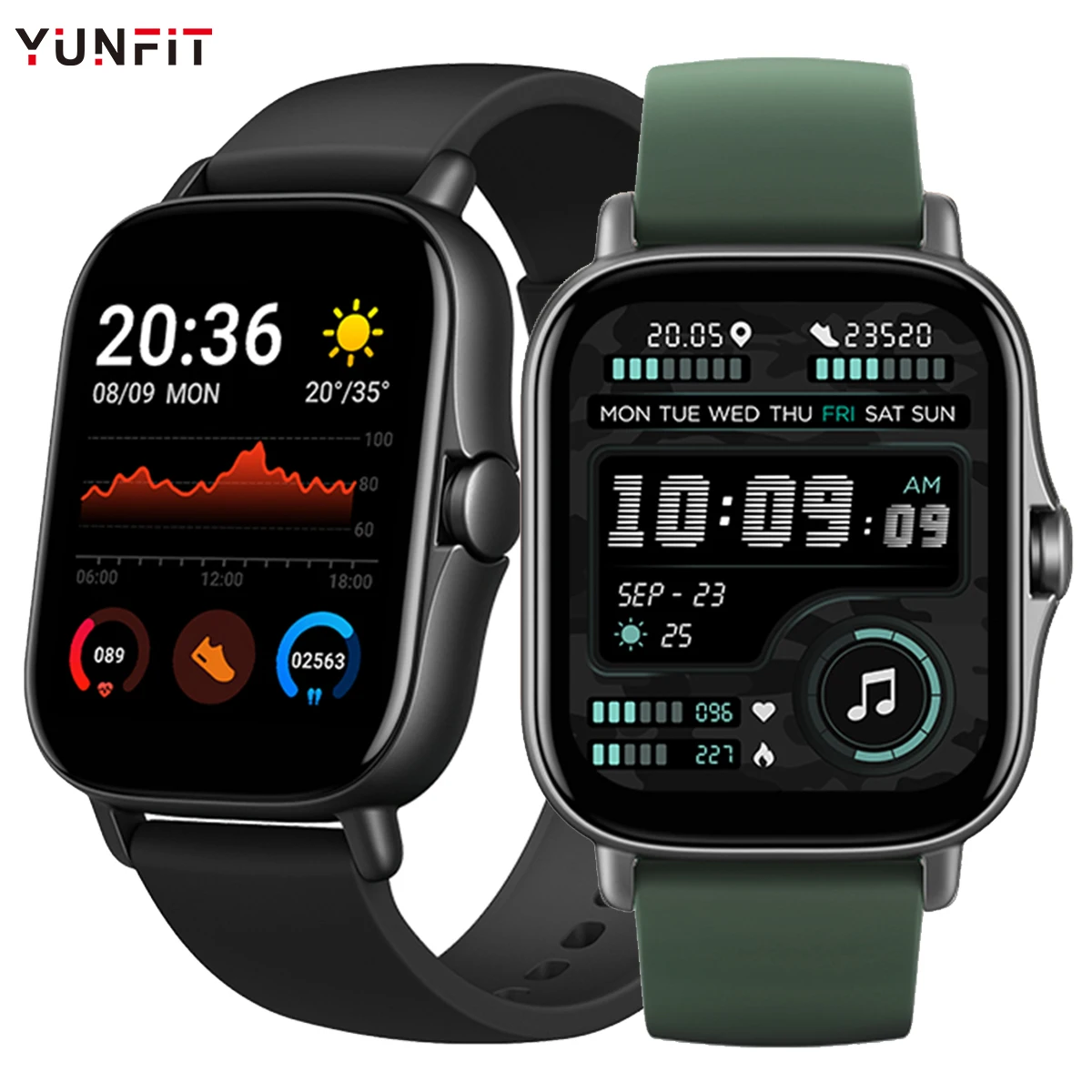 

YUNFIT Smart Watch Women Bluetooth Call Fitness Heart Rate Tracker Clock Waterproof Sports Watches For Android IOS 2022 Men+Box