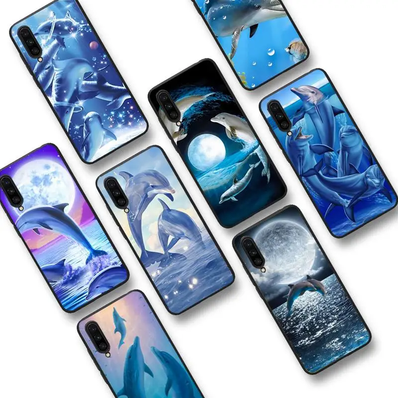 

RuiCaiCa Animal Cute Dolphin Phone Case For Xiaomi mi 9 mi8 F1 9SE 10lite note 10lite Mi 8lite Coque for xiaomi mi 5x