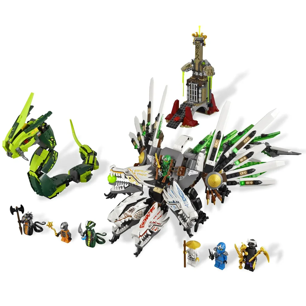 

IN STOCK Epic Dragon Battle Compatible 9450 Building Block 71774 Bricks Ninja Fight 4-head Dragons Christmas Gift Toys For Kid