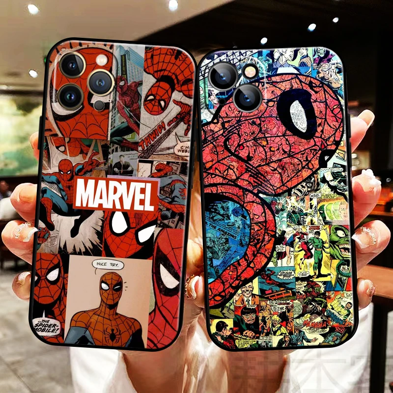 

Comics Spiderman Venom For Apple iPhone 13 12 11 Pro Max 13 12 Mini 5 5s 6 6S 7 8 Plus SE2020 X XR XS Max Phone Case Funda