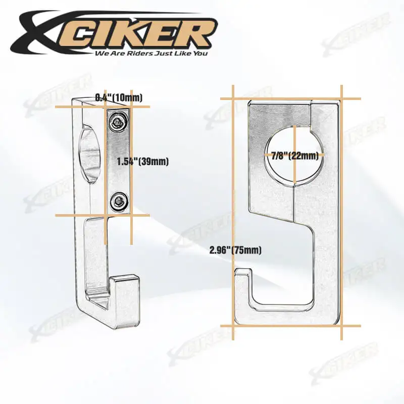 Motorcycle Handlebar Hooks Aluminum Bag Hook Helmet Holder Heavy Duty Hanger Scooter Accessories for Honda PCX 160/150/125 - купить по