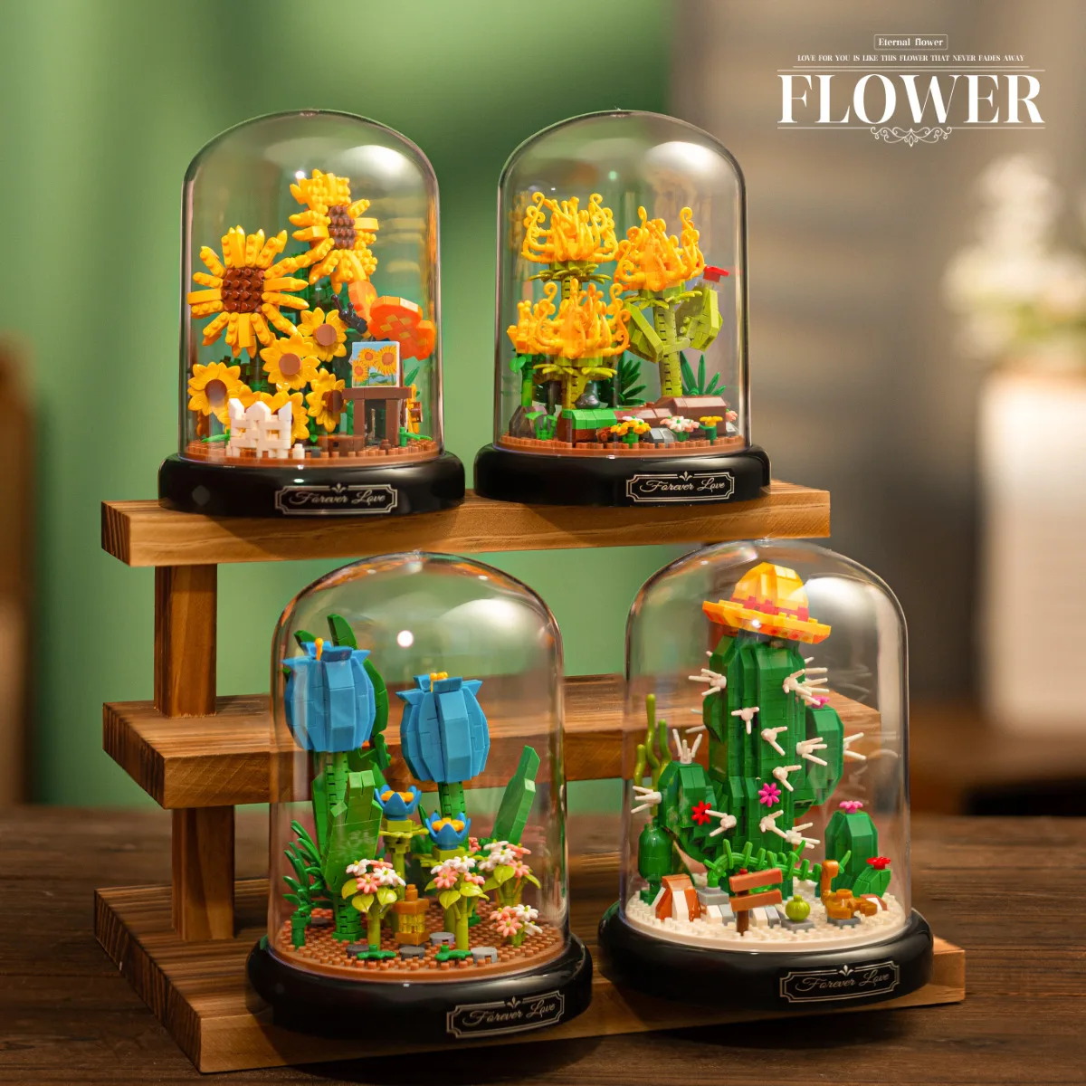 Конструктор цветочный горшок для девочек