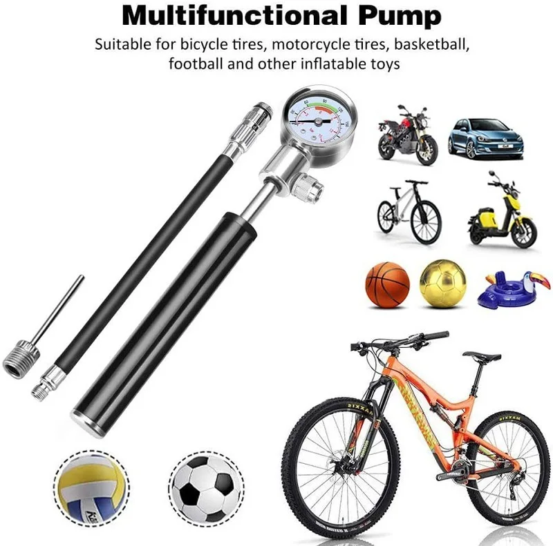 

Portable High Pressure Bicycle Pump MTB Bike Pump Bicycle Repair 120psi Bicycle Pump Bike Tyre Inflator Bicycle Accessories