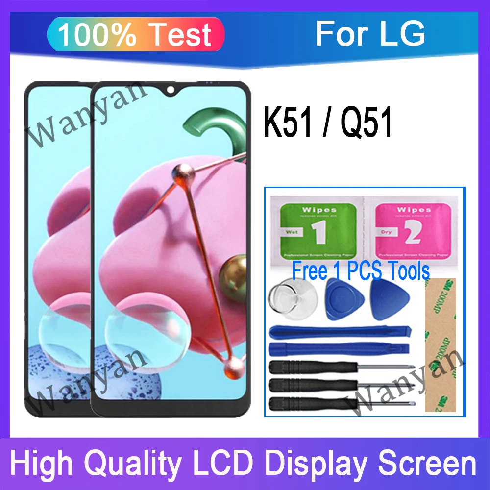 Оригинальный ЖК-дисплей для LG K51 Q51, сменный дигитайзер сенсорного экрана
