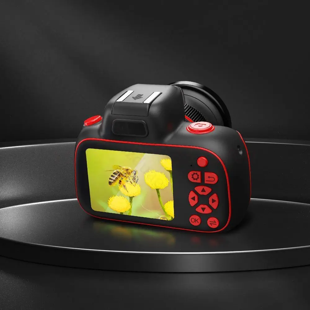 

4K мини двойная камера высокой четкости пикселей DSLR камера 2,4 дюймов Красивая Цифровая видеокамера ночного видения уличная фотография игрушечная камера