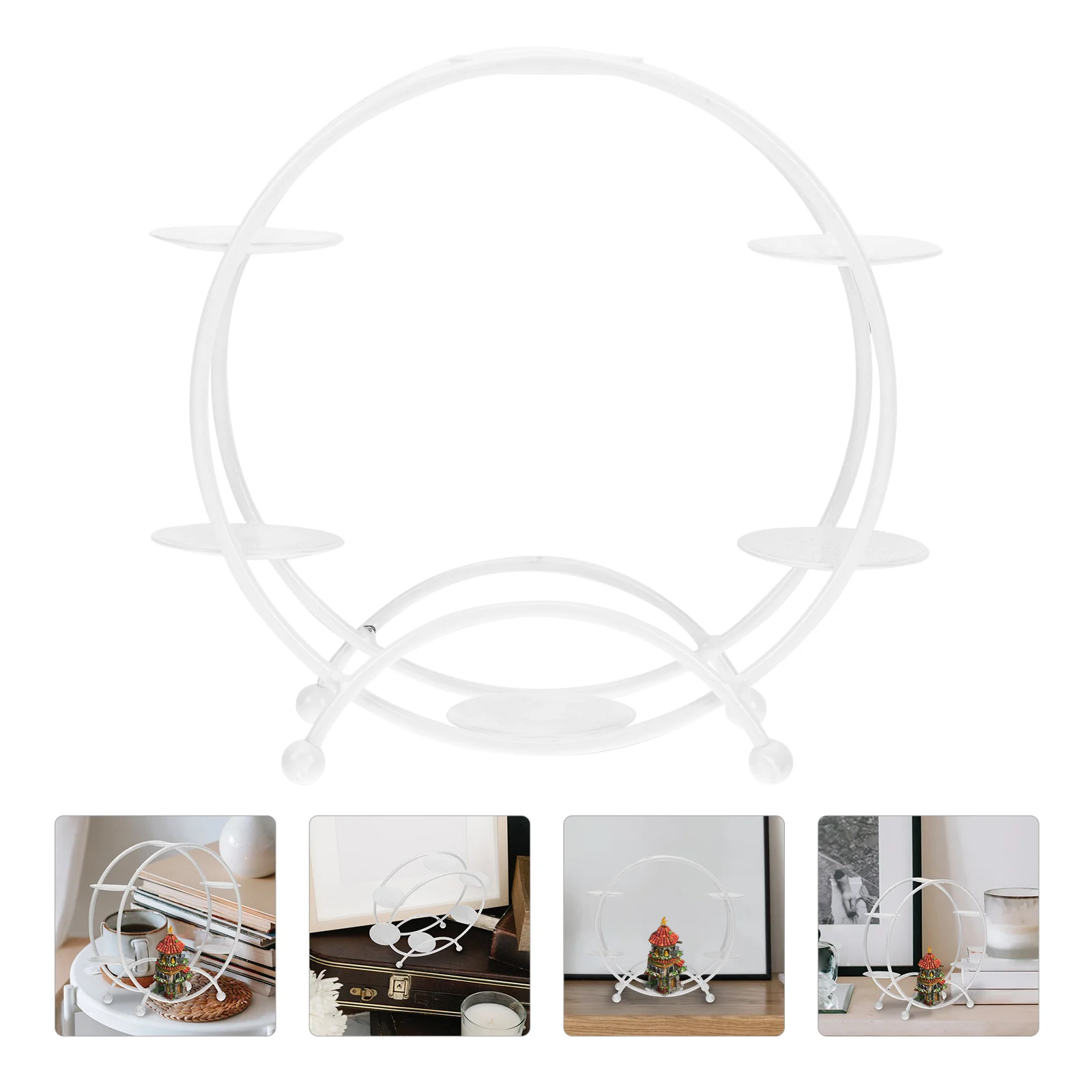 

Display Stand Jewelry Wallet Rack Toyshelf Storage Holder Alloy Riser Stands Risers Retail Purse Earring Organizer Exhibition