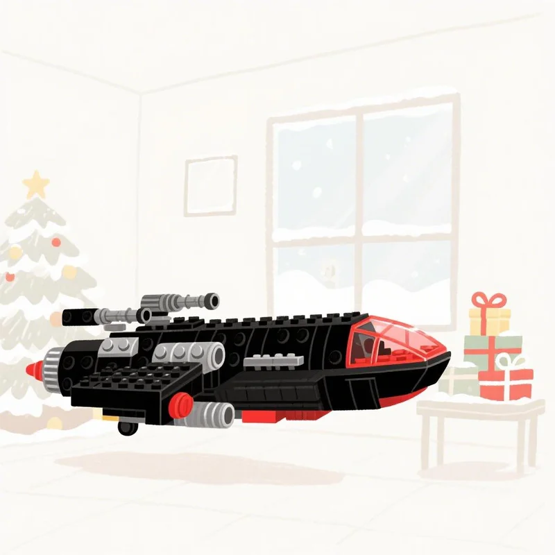 Фото 1054 детали MOC Dark Fondor Haulcraft Falcon: Альтернативная модель, строительные блоки, архитектурная игрушка, рождественский подарок, развивающая идея, конструктор №2