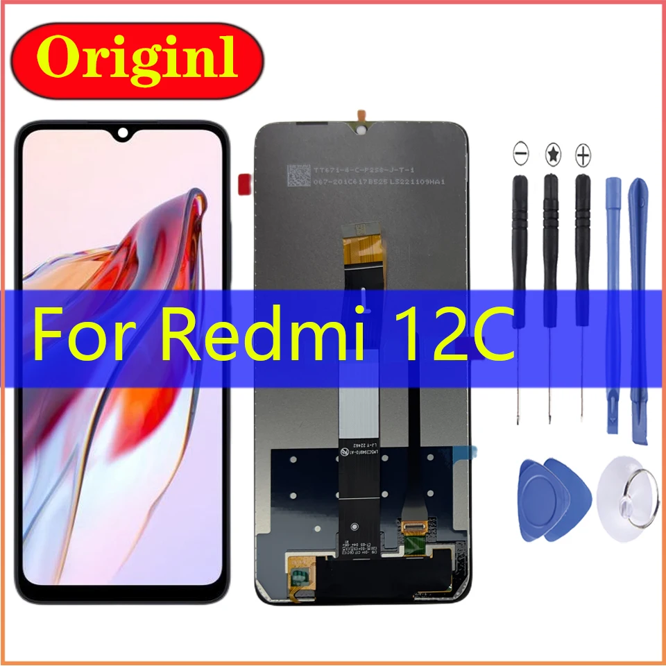 

Original 6.71 inch For XiaoMi Redmi 12C LCD Display Touch Screen replacement Repair reemplazo Parts Mobile Phone LCDs