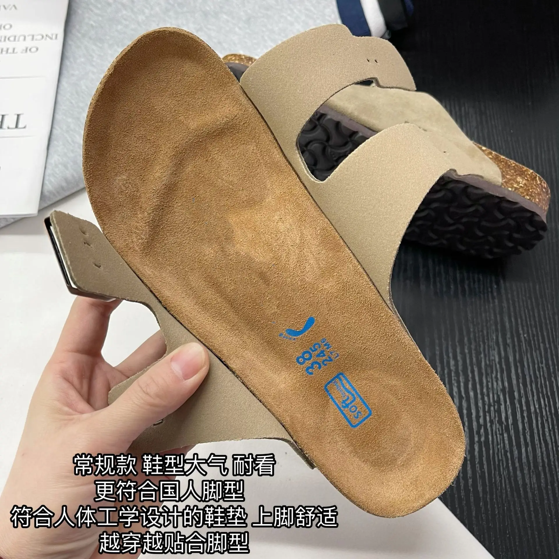 Real Leather Woman Flat Sandals Summer Women's Slippers 2023 New Fashion Man Casual Suede Luxury Brand Lovers Flat Shoes 35-44
