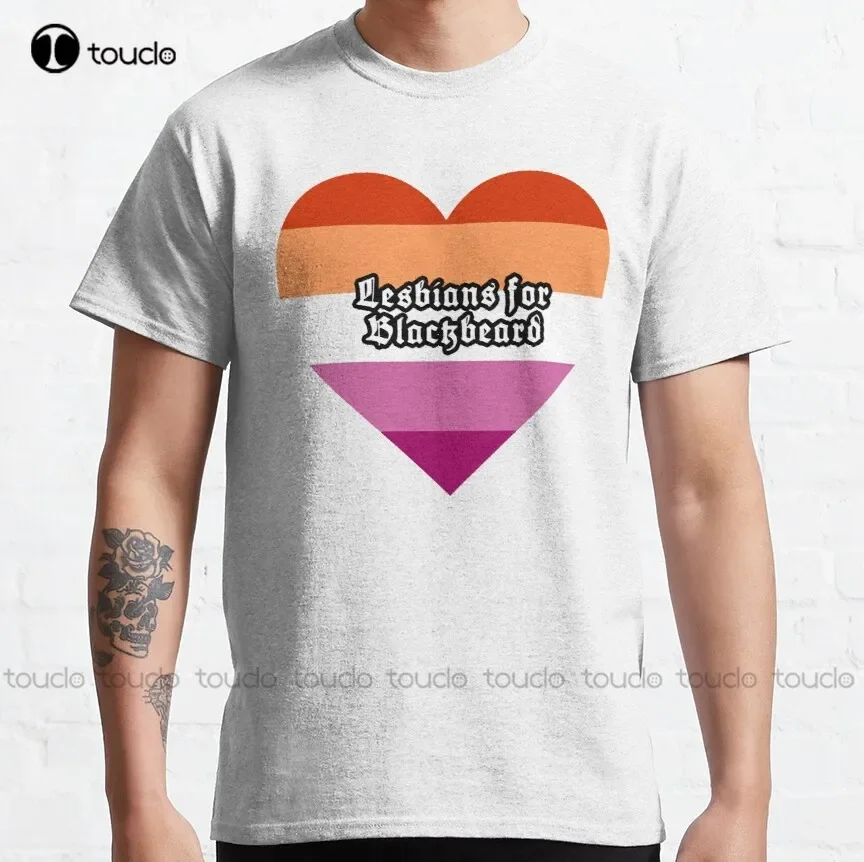 Мужская футболка H-Brotaco Lesbians For Blackbeard Our Flag Means Death 100% хлопок