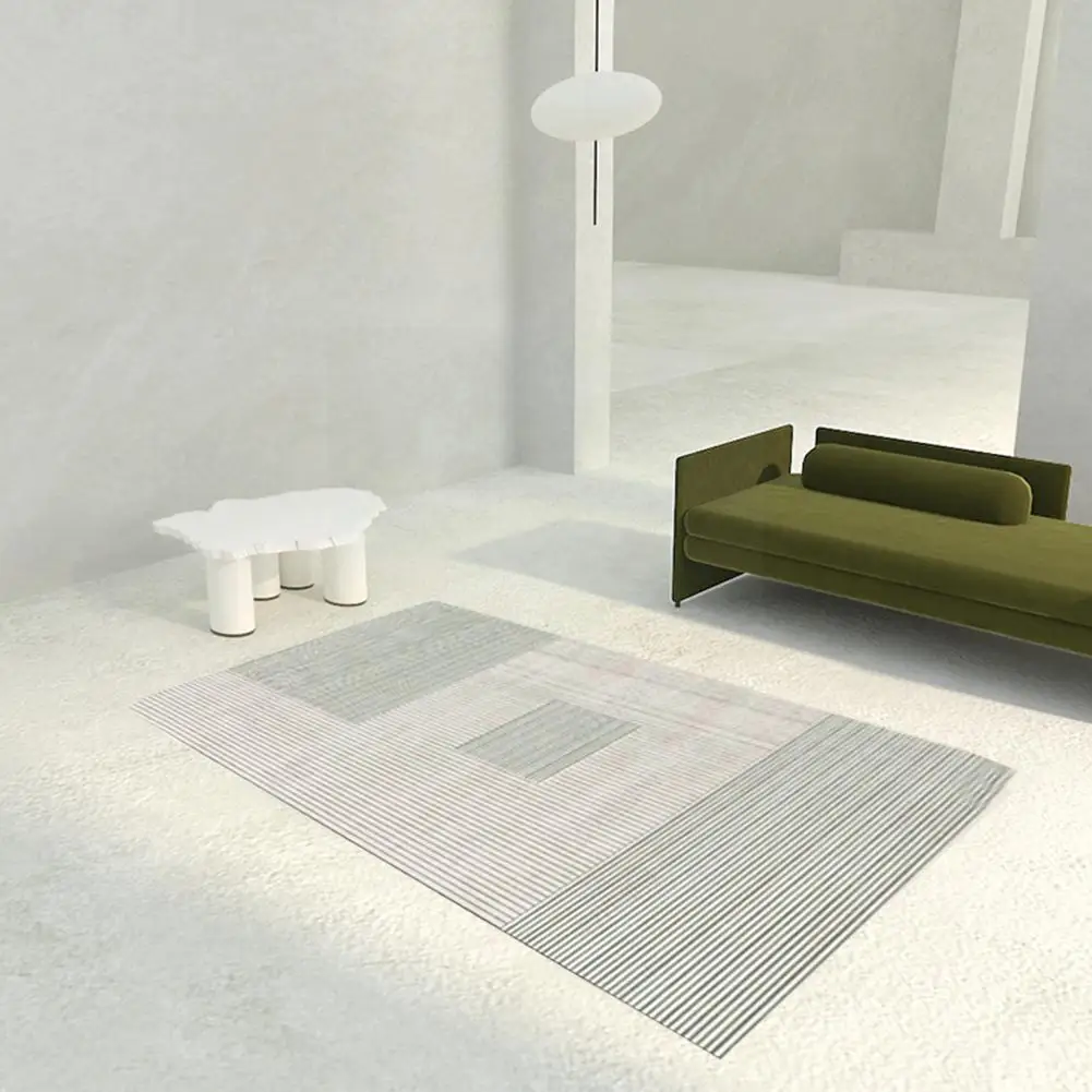 

Modern Simple Living Room Floor Mat Carpet Modern Home Mat Decor Distressed Room Mat Simple Geometric Living Rug T1v4