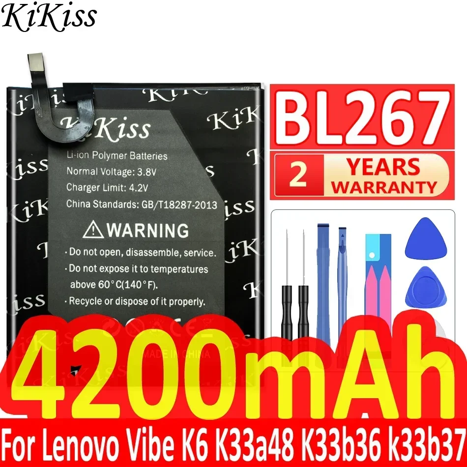 Аккумулятор для Lenovo K6 Note K53a48 Vibe Plus/Power/G Plus G5 Plus/K6 (Dual DIM)/K33A42 XT1662/Vibe K33a48 K33b36 k33b37