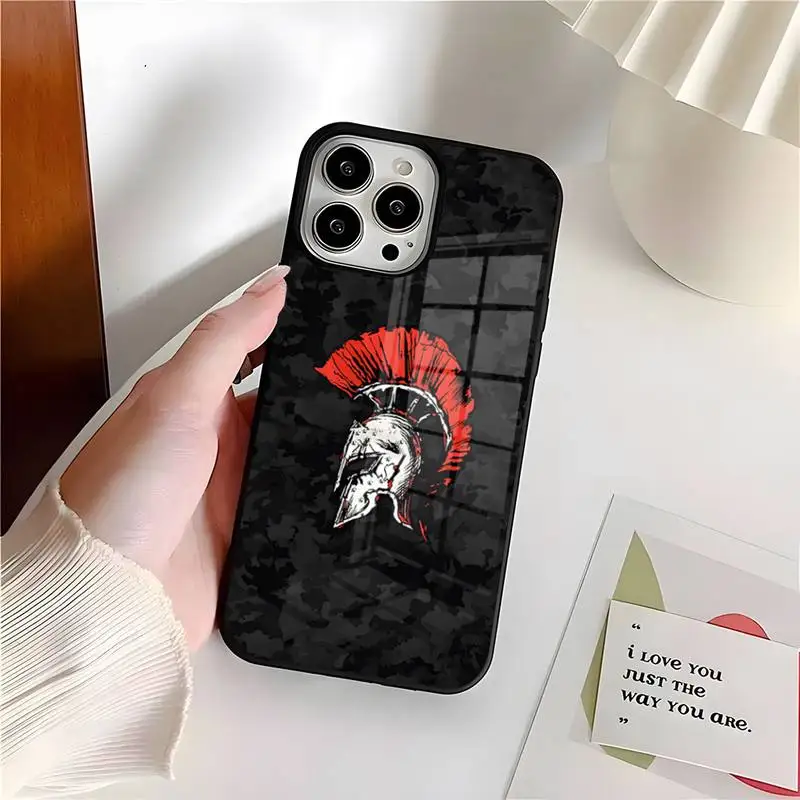 ACT Action Game Spartan Phone Case PC+TPU For Apple Iphone 14 Pro 13 11 12 Mini 6 8 7 Plus X Xs XR Max Luxury Design Back Cover images - 6