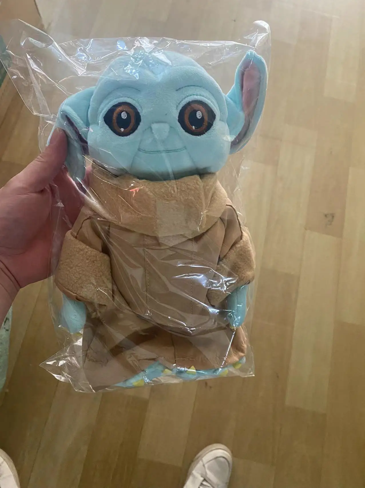 Фото 18-25 см плюшевая кукла «Звездные войны» Mandalorian Baby Yoda, плюшевая мягкая кавайная детская игрушка, подарки на Хэллоуин №5