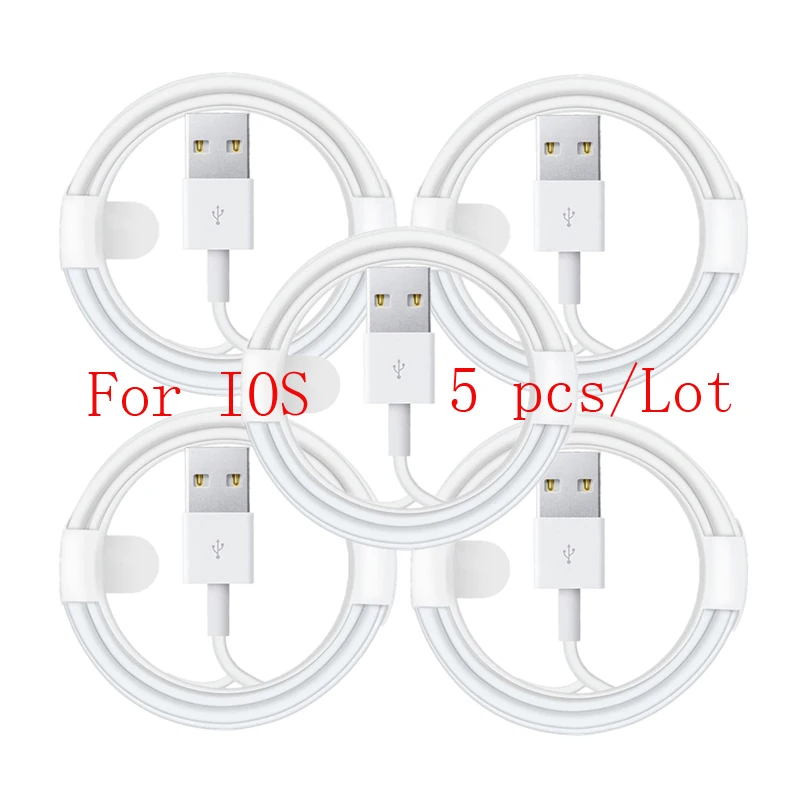 

5 Pieces Quick Charging Cable for iPhone 11 Pro Max Mini X Xs Xr 7 8 6 6s Plus 5 5s SE 2020 Fast Universal IOS Charger Cable