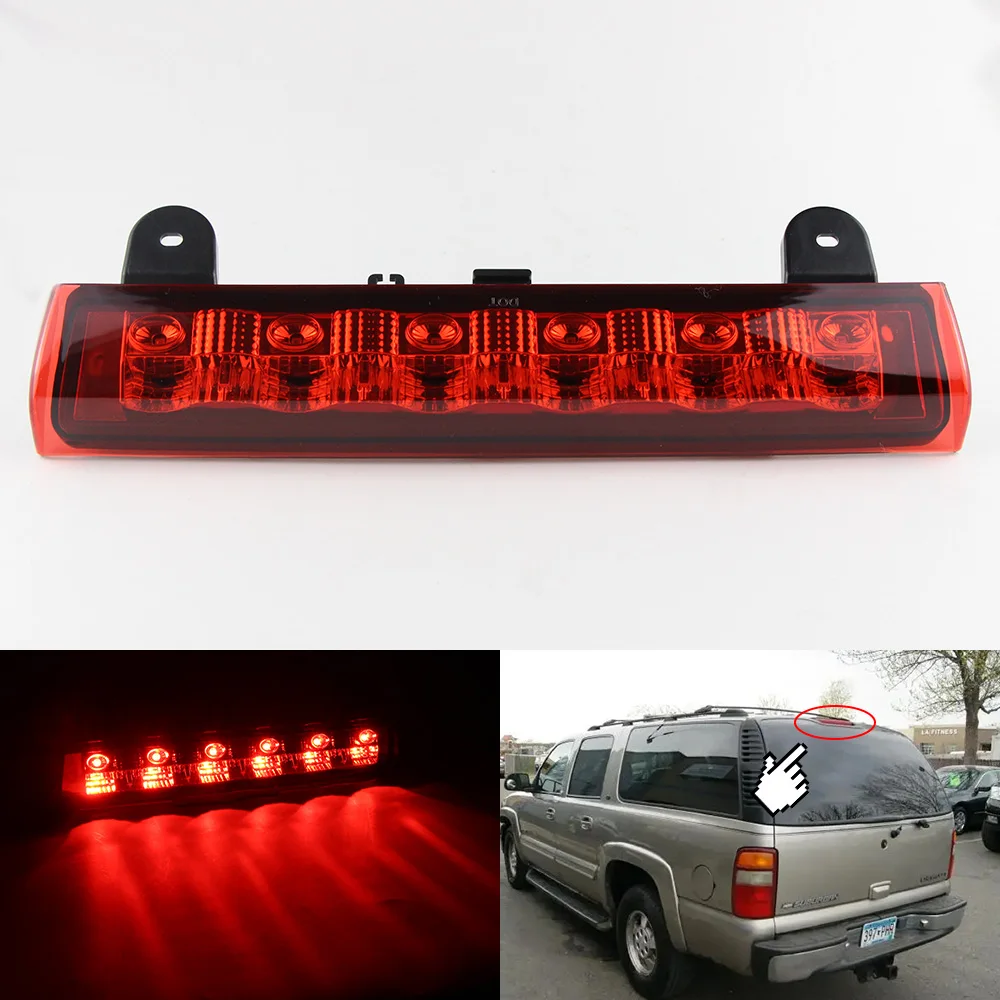 

Светодиодный Третий Задний фонарь стоп-сигнала с высоким креплением, задний стоп-сигнал для Chevy Blazer S10, пригородный Тахо GMC Jimmy S-15 Yukon