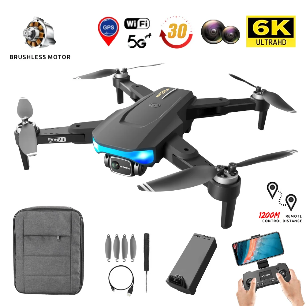 LS-38 2022 Mini Drone 6K Double Cameras With WiFi Fpv Air Pressure Altitude Hold Foldable Quadcopter RC Dron Toy For Boys Gift