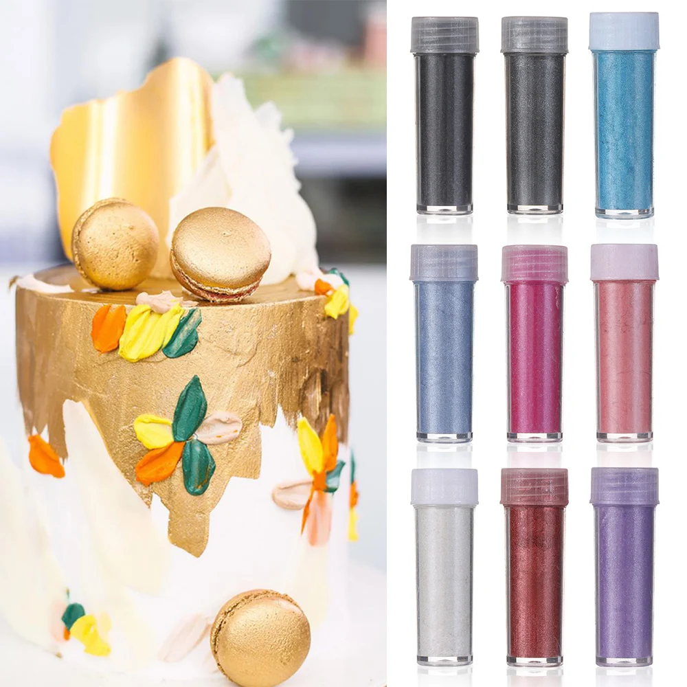 2 г Золотая пудра мусс украшение для шоколадного торта макарон блестящий порошок