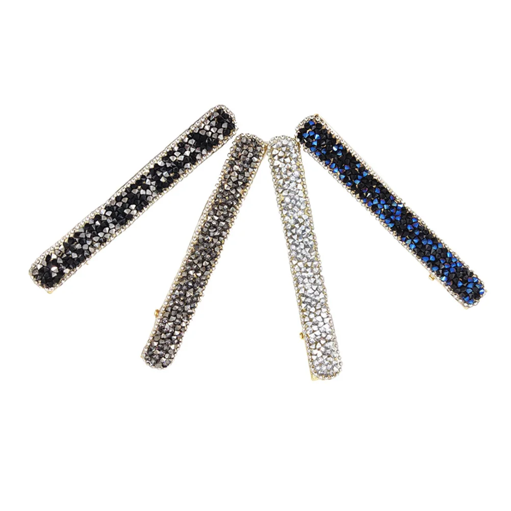 

4Pcs Hair Clips Barrettes Rhinestone Hair Accessories Hair Jewelry Pearl Bang Clip Elegant Barrettes Rhinestone Hair Clips