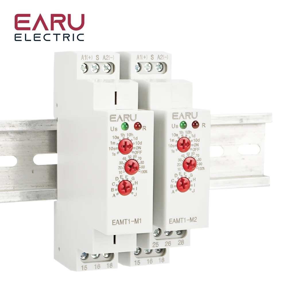 12-240 В переменного тока/постоянного тока тип DIN-рейки 0 1 секунды 10 дней реле