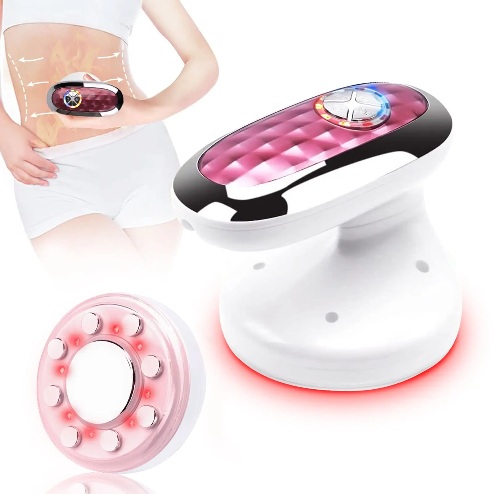 Household beauty instrument for slimming, vibrating and fat removing